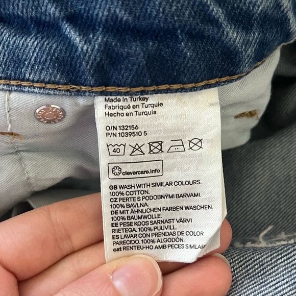 &DENIM 90s Distressed Straight Medium Wash Leg Jeans Women’s Size 2 - Picture 12 of 16